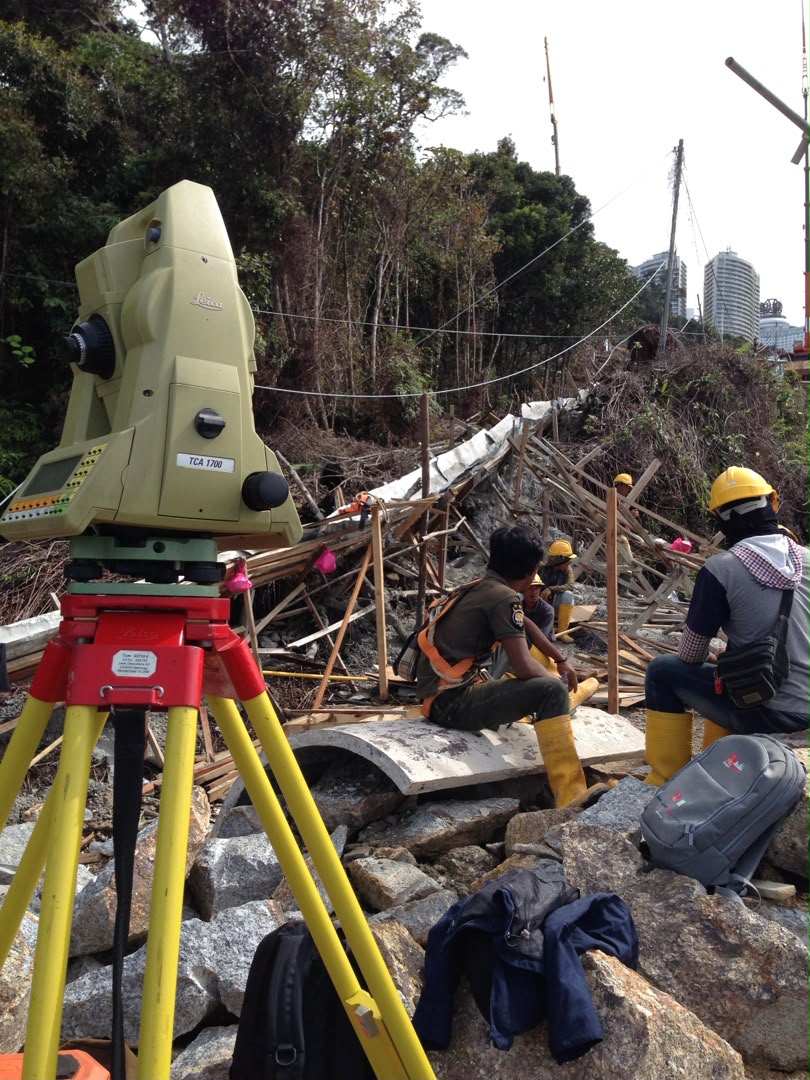 Engineering survey with total station